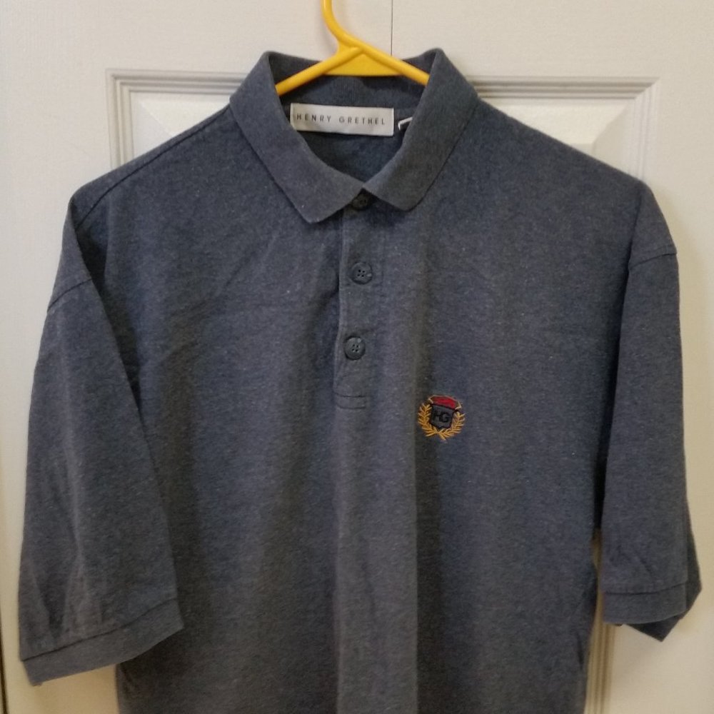 Henry Grethel Polo SS Gray Shirt - Small